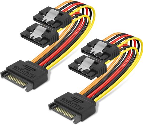 Amazon Benfei Pin Sata Power Y Splitter Cable Inches Pack