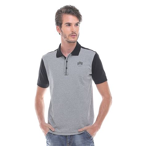 Promo Lgs Slim Fit Kaos Polo Variasi Dua Warna Abu Jts