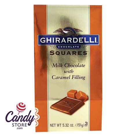 Ghirardelli Milk Chocolate Caramel Squares 5 32oz Bag 6ct