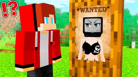 Jj Met Prisoner Tv Woman And Police Tv Woman In Minecraft Can Mikey