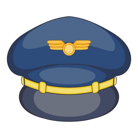 Pilot Hat Icon Cartoon Style 15076563 Vector Art At Vecteezy