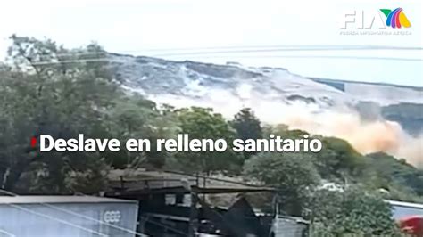 Impactante Momento Del Deslave De Un Relleno Sanitario En Naucalpan