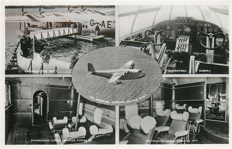 5 Insets Embarkation Raft And Control Cabin And An Imperial Airways