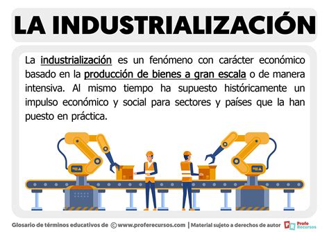 Qué es la Industrialización