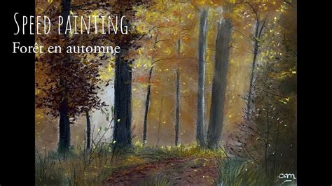 Speed painting forêt en automne aux pastels secs YouTube