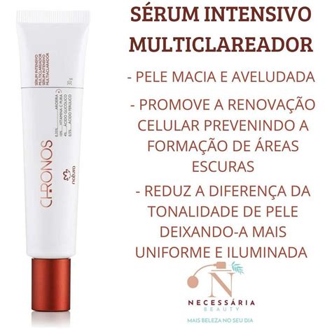 Clareador De Manchas Melasma Natura Chronos Protetor Fps