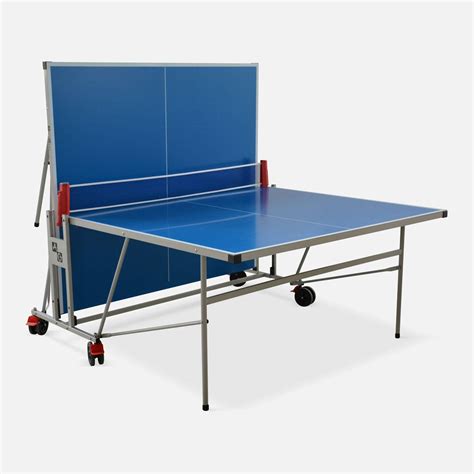 Blaue Tischtennisplatte Outdoor Mit Abdeckung Klapptisch Mit