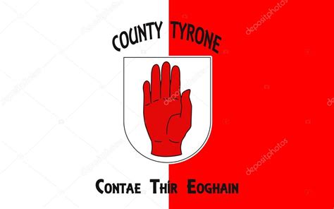 Flag of County Tyrone is a county in Ireland — Stock Photo © zloyel ...