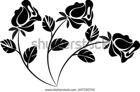 Three Rose Icon Design Stock Vector Royalty Free 647320765 Shutterstock