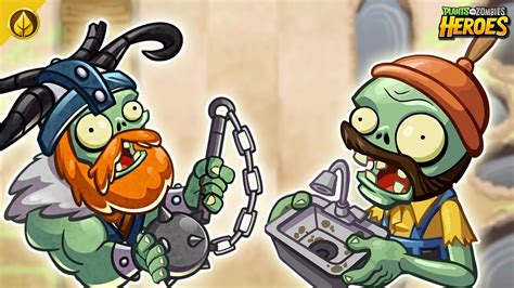 H Brido De Vikingo Y Zombi Completito Plants Vs Zombies Heroes