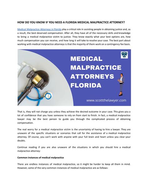 Ppt How Do You Know If You Need A Florida Medical Malpractice Attorney Powerpoint Presentation