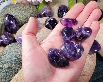 7 Piece Africa Bloodstone Plam Stone Crystal Reiki Healing With Free