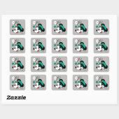 Mickey Mouse | Lucky You Square Sticker | Zazzle