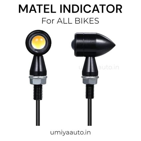 Matel Indicator Yellow Colour Non Breakable For All Bikes 2pc Umiya