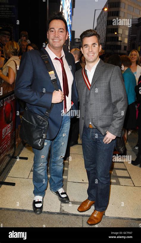 Craig Revel Horwood and his boyfriend Grant MacPherson arrive for the Apollo Victoria 80th ...