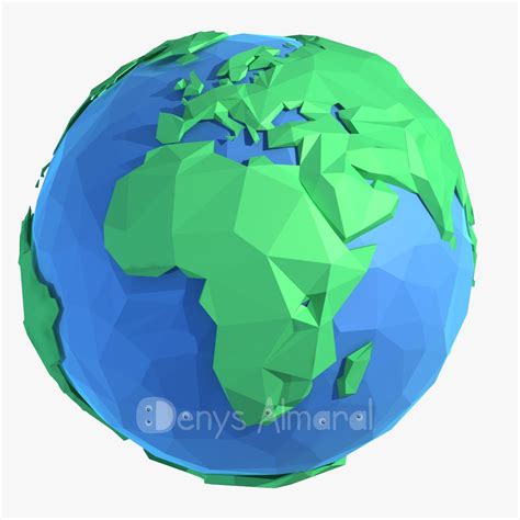 Cartoon Flat Low Poly World D Model Obj Max Ma Fbx Unknown