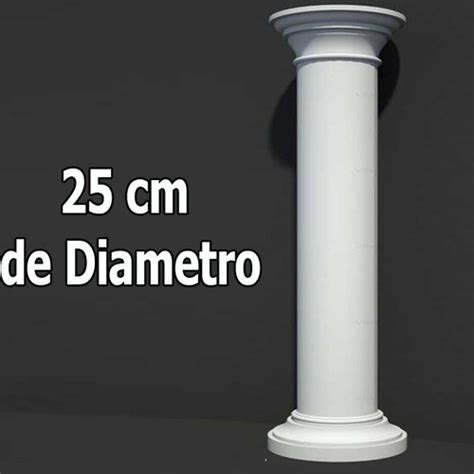 Molde Unicel Columna Lisa De Cm Diametro X M Pzas Meses