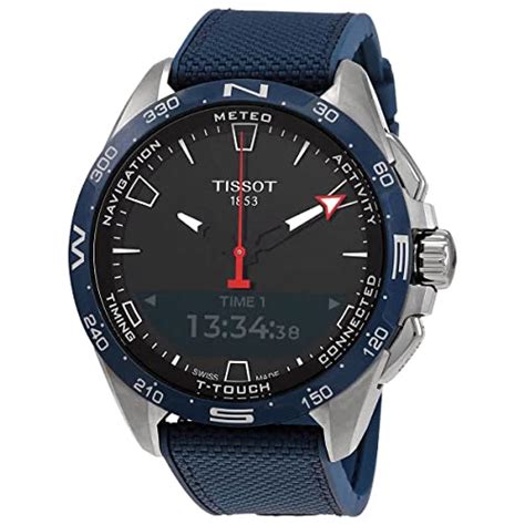 Tissot Men S T Touch Connect Solar Titanium Quartz Watch With Textile