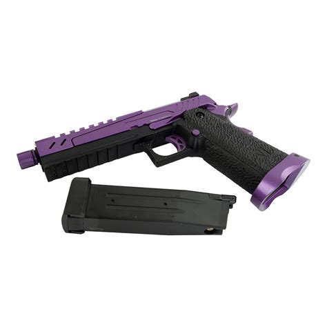 Vorsk Hi Capa Split Slide Purple Black Gbb Softair Pistolen Gas