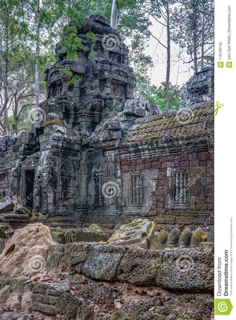 Discovered in the Midst of the Cambodian Jungle the Angkor Complex Stock Photo - Image of ...