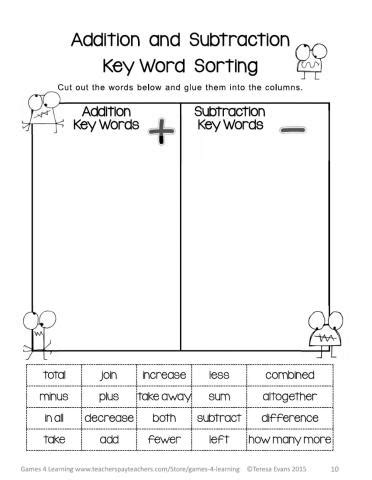 Word Problem Key Words Online Exercise For Live Worksheets