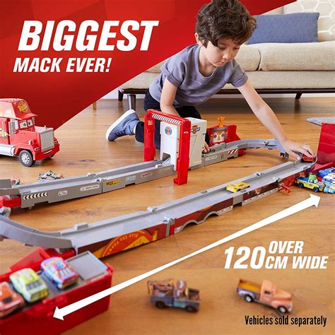 Disney Pixar Cars Super Track Mack Playset Transforming Truck With