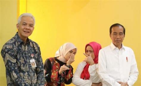 Potret Iriana Jokowi Dan Siti Atiqoh Ganjar Pranowo Asyik Ngerumpi