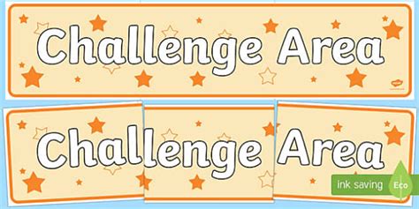 👉 Challenge Area Display Banner Teacher Made Twinkl