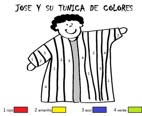 Manualidades Biblicas Guia Jose Y Su Tunica De Colores