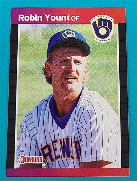 1989 Donruss 55 Robin Yount Milwaukee Brewers BASEBALL Card M6 EBay