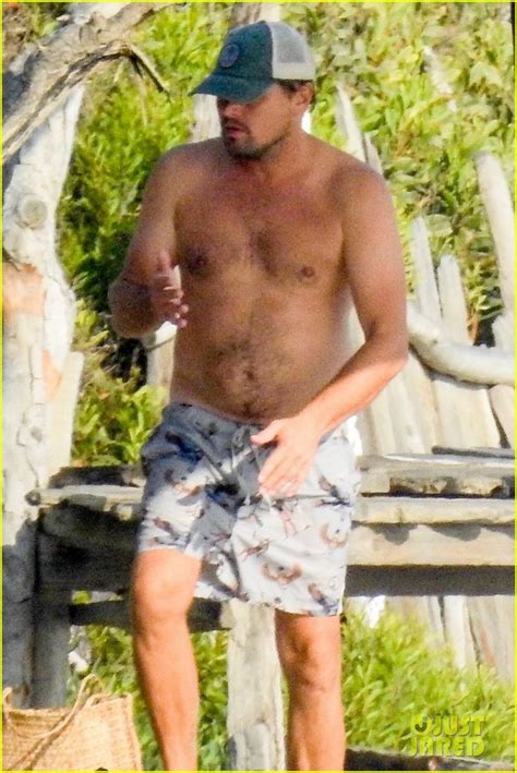 Leonardo DiCaprio Goes Shirtless For Beach Day With BFF Emile Hirsch