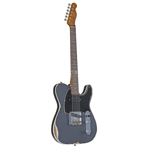 Fender Ltd Hs Telecaster Custom Relic Rw Aged Charcoal Frost Metallic Cz565036 Music Store