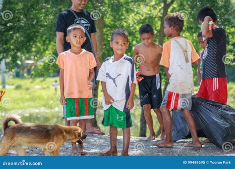 Portrait of Unidentified Aeta Tribe People on Aug 27, 2017 in Sa ...