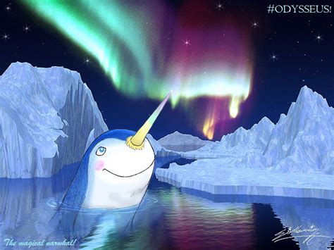 The Magical Narwhal Into Arctic By Sagafantasticart30 On Deviantart