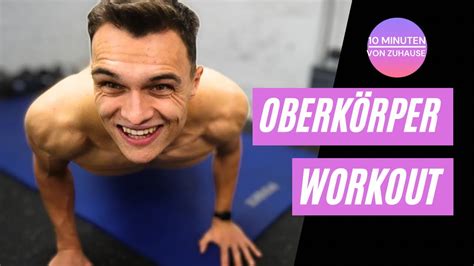 Effektives Oberk Rper Workout Von Zuhause Brust Und Schultern Ohne