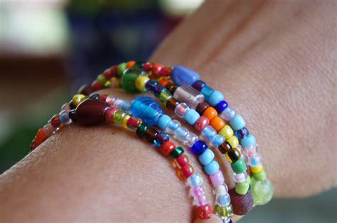 SALE Beaded Wrap Bracelet Seed Bead Bracelet Bead Stretch Bracelet