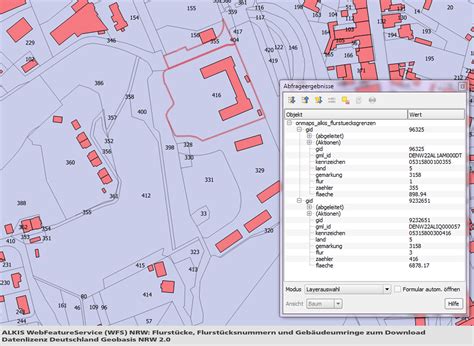 Liegenschaftskarte Online ALKIS Daten Als WMS Und WFS