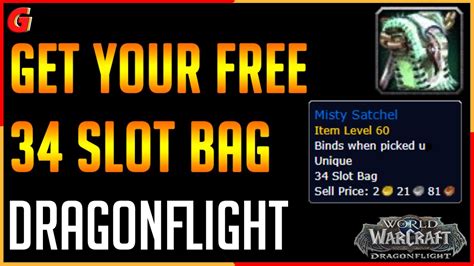 Misty Satchel Free Slot Bag Dragonflight Wow Youtube