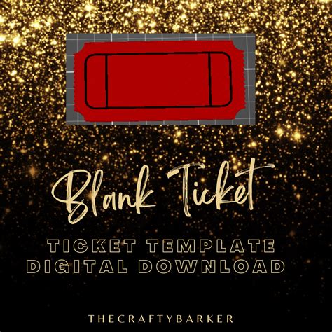 Stl File Ticket Template Personalized Make Your Own Ticket Fake