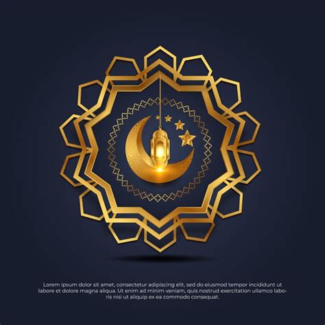 D Eid Al Adha Mubarak Islamique Dor D Mandala Lune Lampe Toile