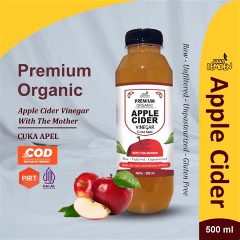 Jual Cuka Apel Organik Ml Apple Cider Vinegar Premium With The