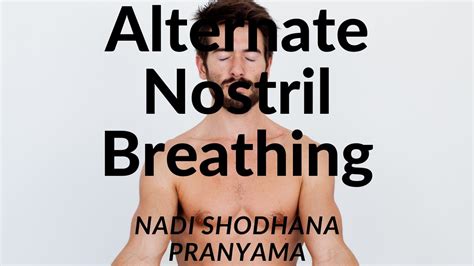 Alternate Nostril Breathing For Emotional Stability Nadi Shodhana