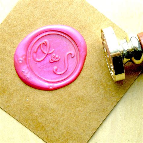 Two Initials Monogram Wax Seal Stamp Custom Order