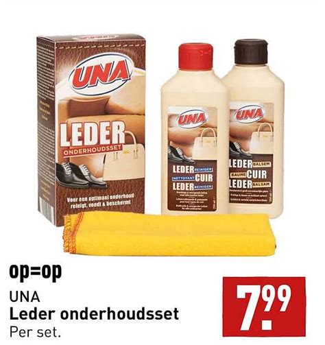 Una Leder Onderhoudsset Aanbieding Bij Aldi Folders Nl