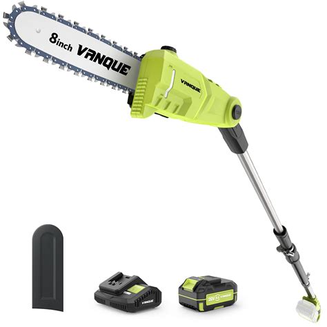 Vanque 20v Cordless Pole Saw 15 Foot Max Reach Pole Saws For Tree Trimming Battery Pole Saw