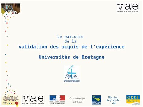 PPT Mission Régionale VAE Le parcours de la validation des acquis de