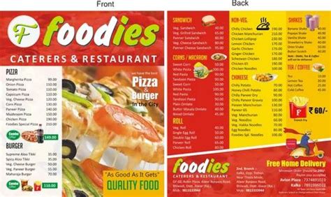 Hotel Menu Card Printing Service In Thane By Rd Print Solutions Id