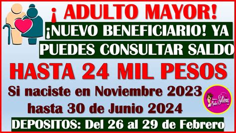 Quienes Reciben Hasta 24 Mil Pesos De La Pensión Bienestar Del Adulto