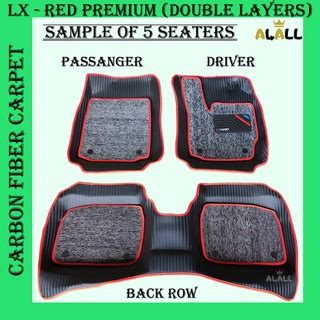 Carbon Fiber Car Mat Carpet Honda City Civic Fe Fc Fd Jaz Hrv Brv H Rv