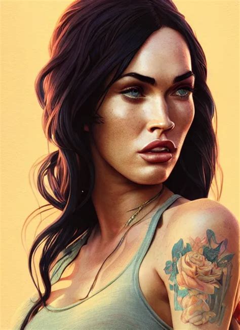 Highly Detailed Portrait Of Megan Fox In Gta V Stable Diffusion